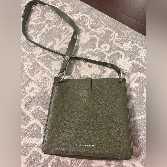 Rebecca Minkoff Megan mini leather bag in olive green - Picture 6 of 6
